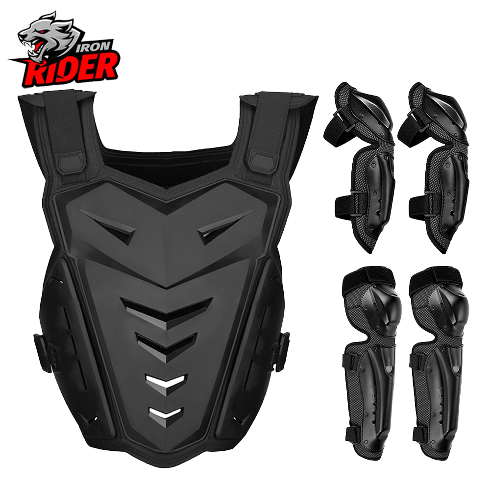 Motorcycle Gear Vest - Motocross-Körperschutz Motorradjacke Motocross-Weste Rücken- und Brustschutz