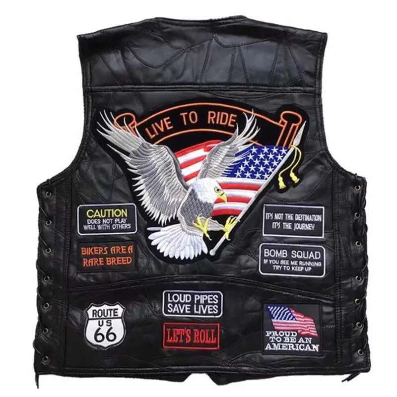 Motorcycle Gear Vest - American Classic Harley Motorrad Motorrad Leder