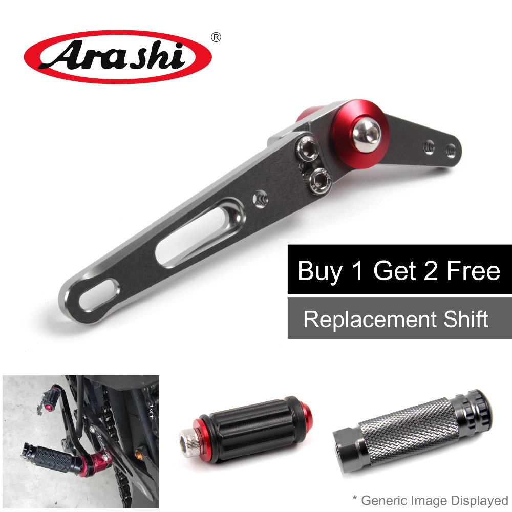 Motorcycle Gear Selector - Arashi verstellbare Fußrastenanlage, Ersatz-Schaltgestängehebel, Gangwahlschalter, Motorrad-Fußstütze,
