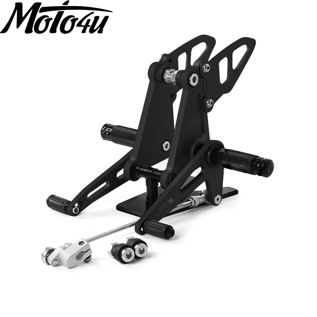 Motorcycle Gear Honda - Einstellbare Motorrad Fußrasten Pedal Fußstütze Fußrastenanlage