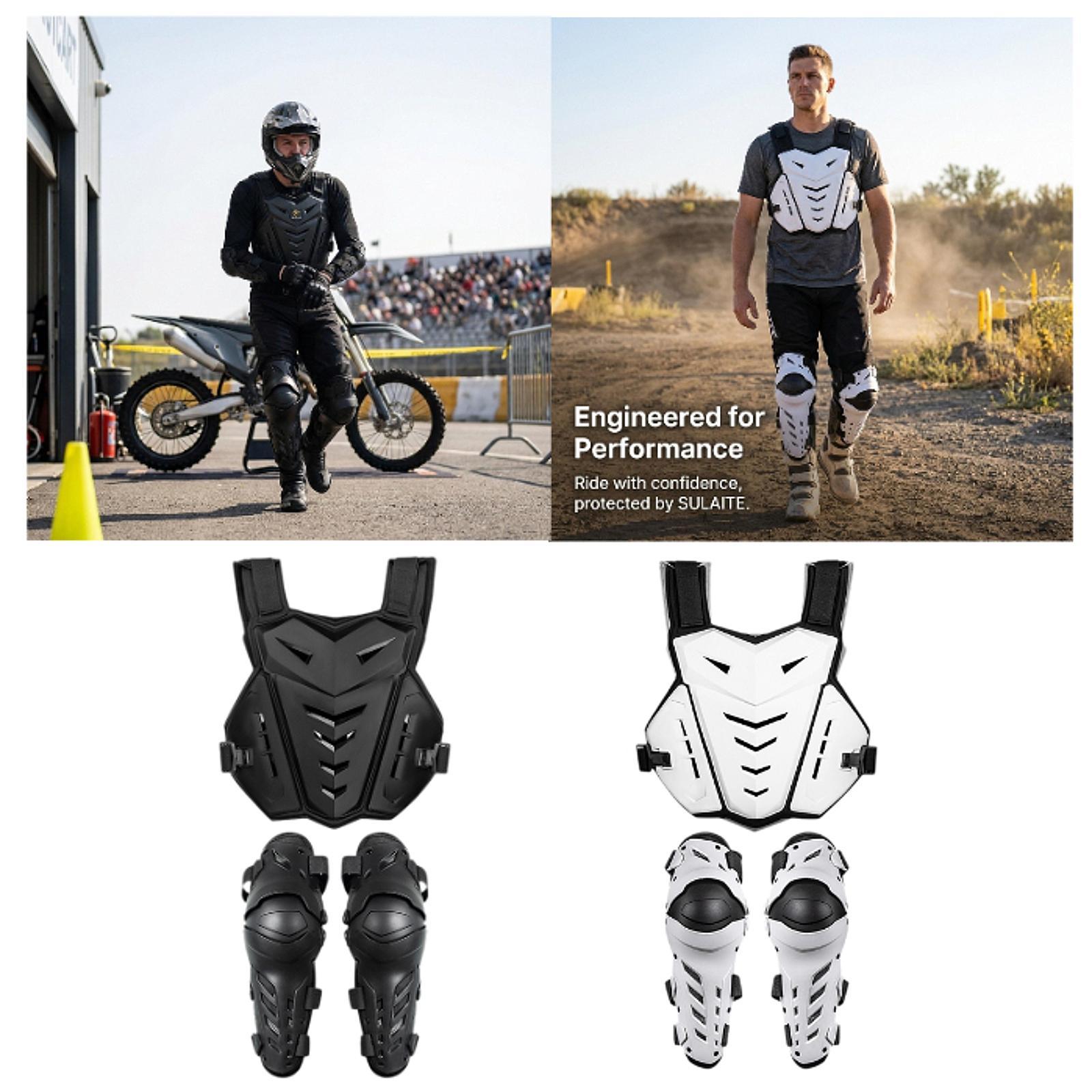 Motorcycle Gear Vest - Motorrad-Brustschutz Knieschoner Ergonomische Atmungsaktive Ausrüstung Schutzkleidung