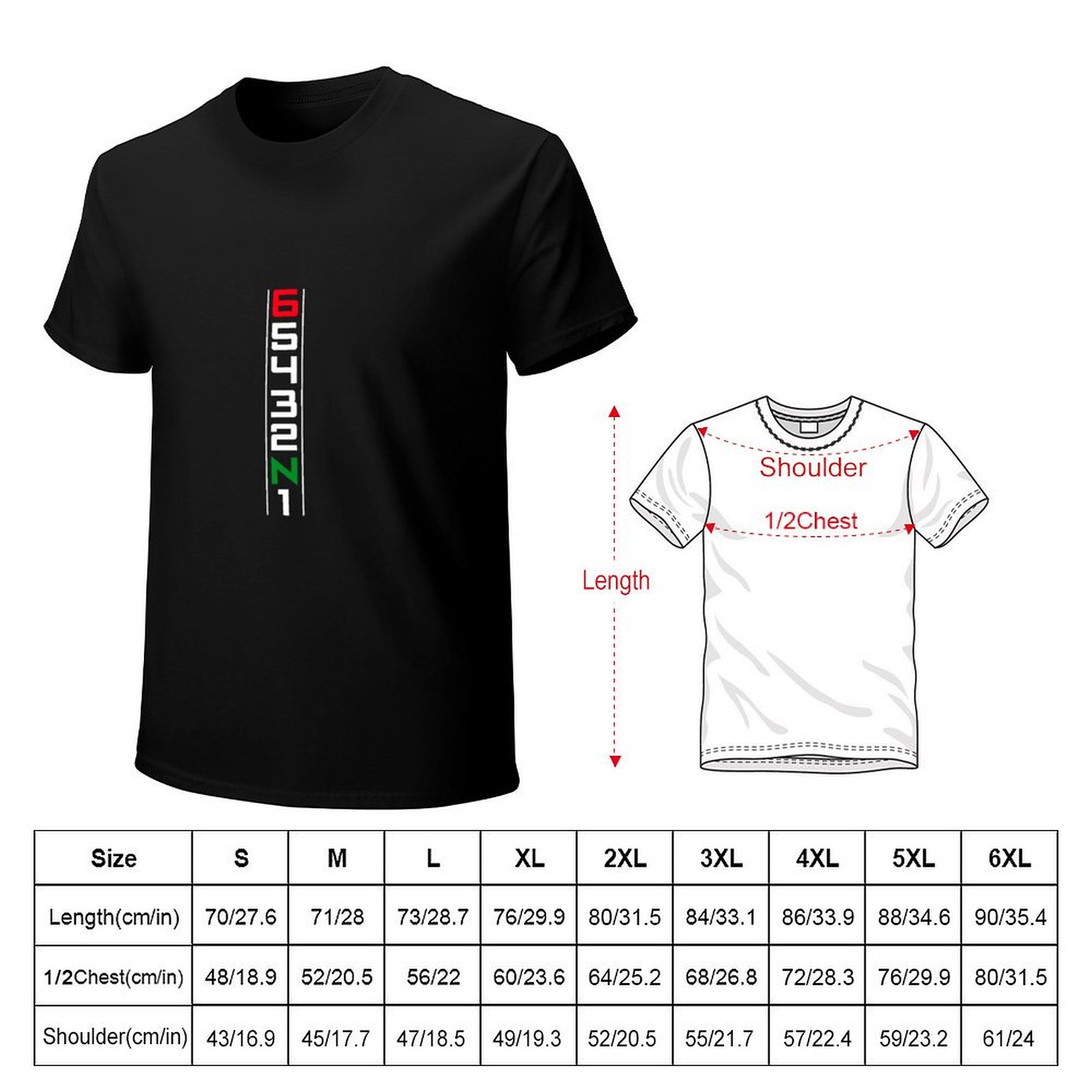 Motorrad-Schalthebel-T-Shirt m – Motorcycle Gear Up Down Bewertung und Preis