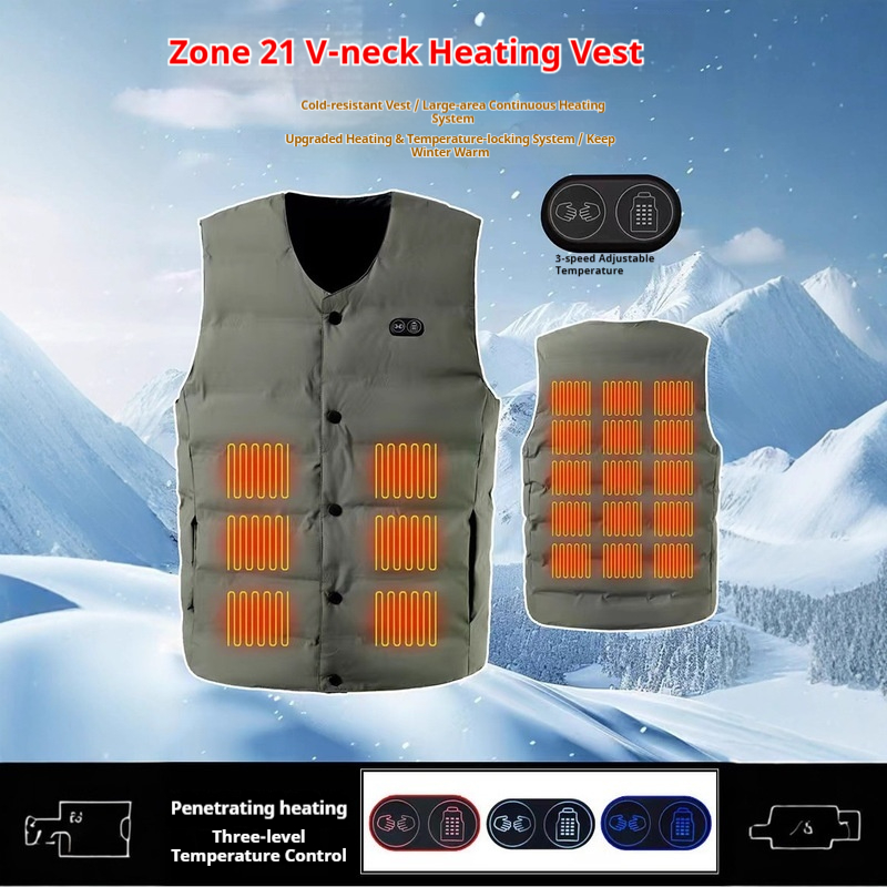Winter Neue Stil 21 Zone V-aus – Motorcycle Gear Vest Bewertung und Preis